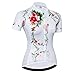 Cycling Jersey Women Short Sleeve Bike Jersey Mountain Road MTB Biking Tops Breathable Shirts White L