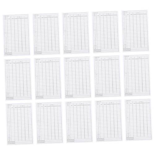 SUPVOX 40pcs Golf Scorecards Lightweight Portable Score for Accurate Golf Score Tracking Weatherproof Stylish Accessory for Competitions and Casual Play