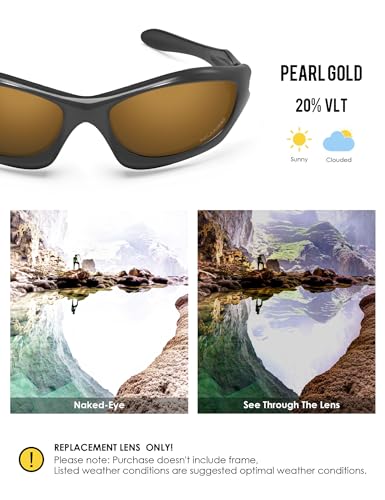 Image of BLAZERBUCK Anti-salt Polarized Replacement Lenses for Oakley Monster Dog Sunglass