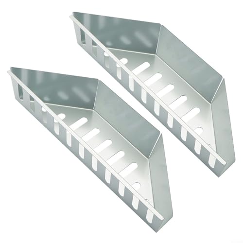 GLFLOW Set di 2 cestini per carbonella in acciaio inox,