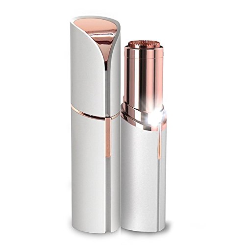 Women's Painless Hair Remover, Ladies 18K Gold-Plated Electric Hair Shaver Removal Tool with LED Light-Perfect for Hairs On Face,Body,Upper Lip,Chin And Cheeks