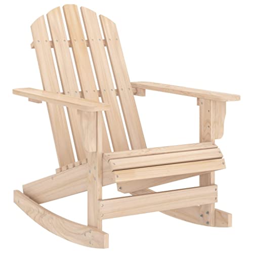Solivagant Chaise à Bascule de Jardin Adirondack Bois de Sapin Massif,(9.1 KG)