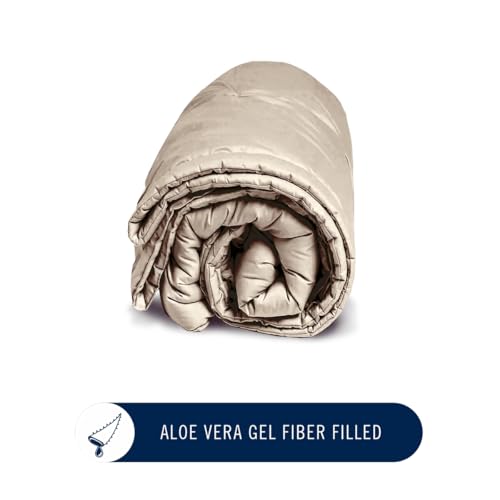Image of NAUTICA Ultra Soft Luxurious Comforter for All Weather -1pc Double Size (Signature) | 110GSM | Anti-Microbial Protection Solid-Khaki