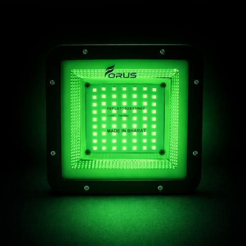 Image of Forus 50W Green Color Flood Light Outdoor LED Waterproof Decorative Focus Lamp for Home Garden Events Security Terrace Landscape Pathway Building Festival Stage Party Celebration Lighting - 1 Pc