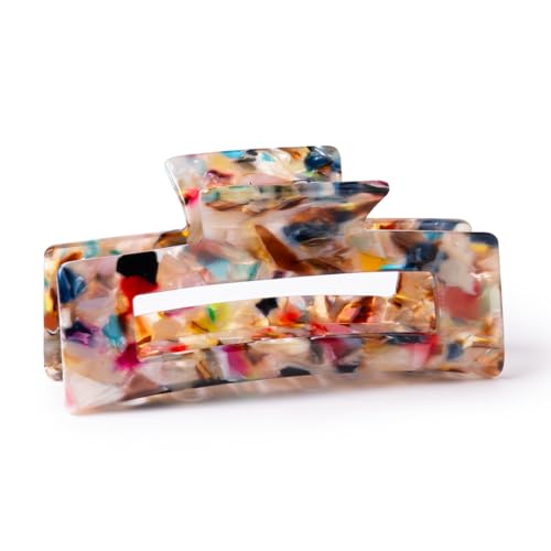 Everist Large Confetti Claw Clip – Recycled, Gentle Hair Clip for All Hair Types