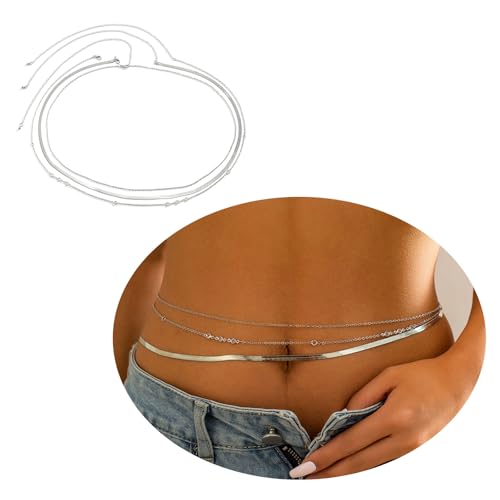 Elegant Multi Layer Snake Chain Waist Belt Fashionable Women Body Accessory for Evening Dresses and Casual Outfits2
