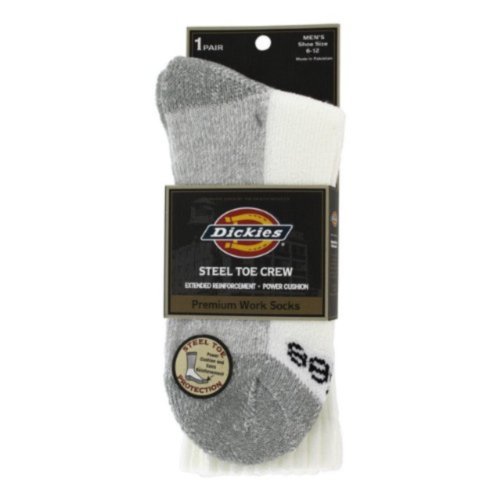 Dickies 8025 Steel Toe Crew Sock