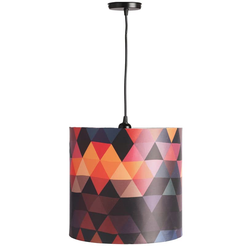 Image of Spring Floral, Hanging /Pendant Lamp Shade, Decorative Light Lamp for Living Room, Home, Bedroom, Home Decor Lightning /Black Canopy -: Pack of 1 (8.5 * 8.5 Inches)