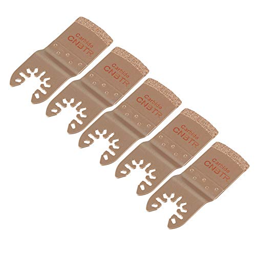 CNBTR 5PCS Multitool Precision Quick Release E Type Carbide Oscillating Tools 75x33mm