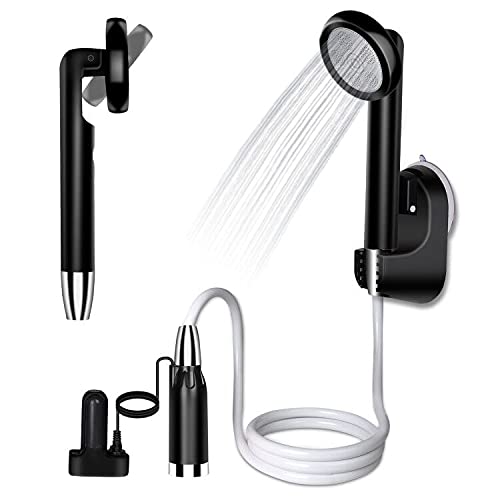 Doccia Portatile Da Campeggio Elettrica - Batteria 4800mAh, Impermeabile IPX7, 2 Flussi D'Acqua Per Esterno