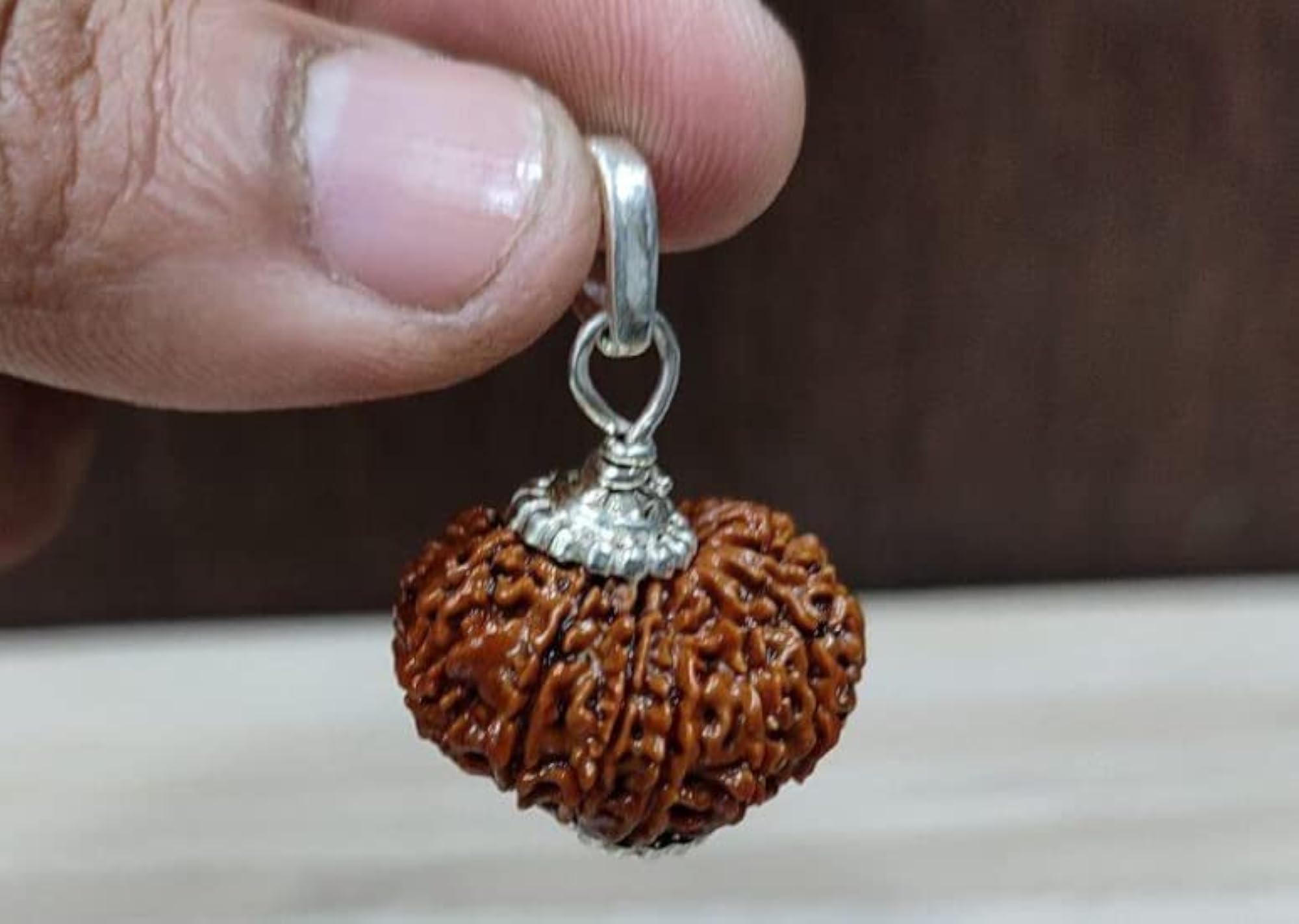 IRIS GEMS 14 Mukhi Rudraksha Pendant with Capping