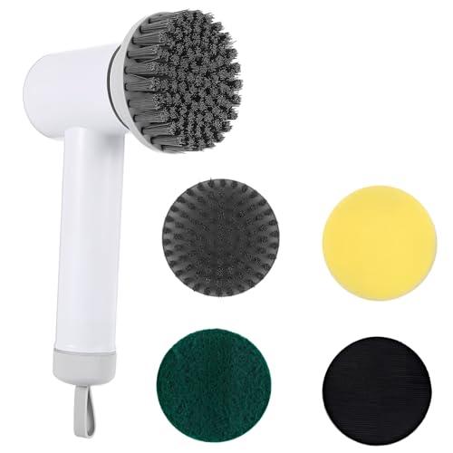 SHOWERORO Brosse À Récurer Électrique 2 En 1 Nettoyeur De Sol Et De Murs Sans Fil Remplaçable Pour Un Nettoyage Rapide