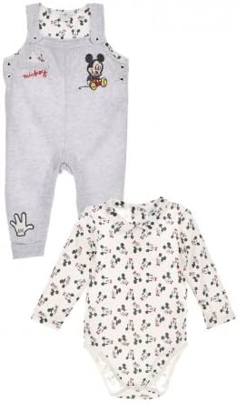 Mickey Mouse Ensemble Body Et Salopette Imprimes Bebe Garcon Amazon Fr Vetements