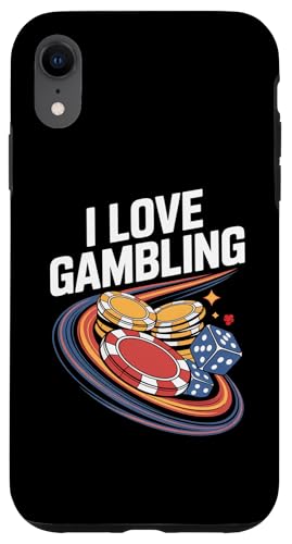 I Love Gambling Casino ポーカーチップ ダイス ベガス スマホケース iPhone XR 用