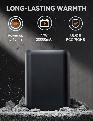 Vestego Heated Jacket for Men with 20000mAh Battery Pack,L - image 3