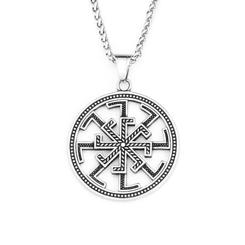 Collier Kolovrat homme au pendentif vintage et nœud celtique