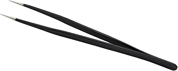 High Presicion Pro ESD Safe Fine Tip Straight Tweezers - 5.5" Length ESD-11 - Electronics, Hobby, Beauty, Jewelry