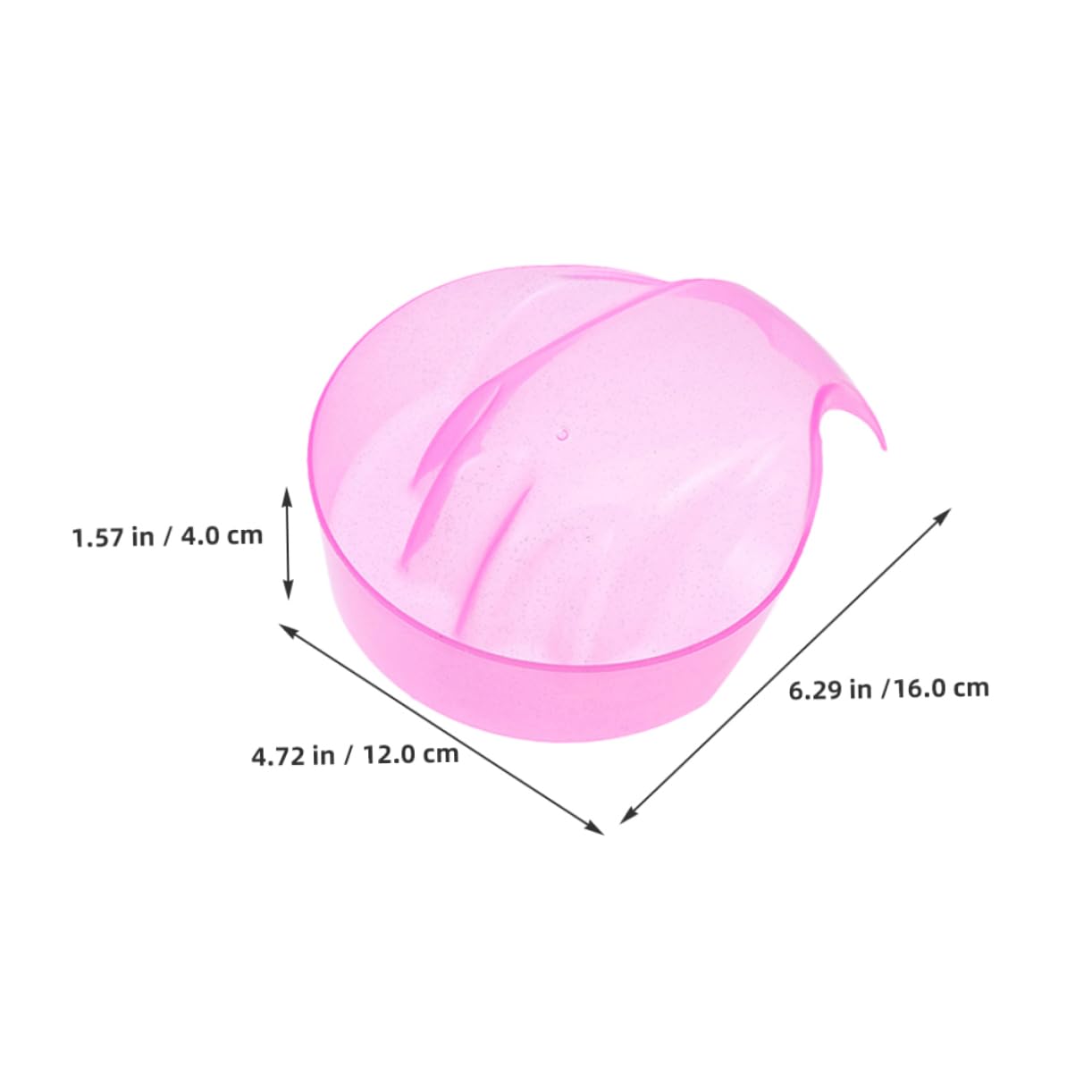 Beatifufu 4pcs Nail Soaking Bowl Set Manicure Bowl Lint Polish Gel Polish Dip Powder Soak off Easy Clean Hand Soaking for Hands