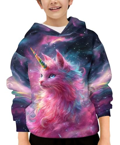 3D Print Hoodies for Teen Boys Girls Kids Graphic Printed Sweatshirt Pullover with Pocket
