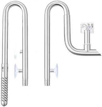 Week Aqua 304 Stainless Steel Filter Tube with Surface Skimmer for Inflow and Outflow of Lily Tubes Aquarium SG-1212-250-D