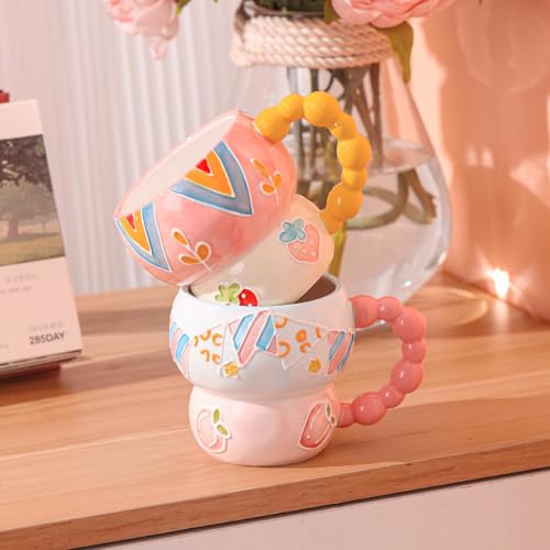 Taza de cerámica con diseño caricatura, 12 oz miniatura 5