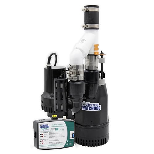 12 Best Sump Pump Backup Systems With Batteries for Reliable Flood Prevention 7 THE BASEMENT WATCHDOG Big Combo CONNECT Model CITS-50 ½ HP