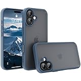 PinLiSheng iPhone 17 用 ケース 3倍米軍MIL規格 PC背面TPUバンパー 耐衝撃 黄変防止 指紋防止 アイフォン17携帯スマホケース 耐衝撃 SGS認証 薄型 ストラップホール付き いPhone17 対応 6.3インチ (ネイビー, iPhone 17)