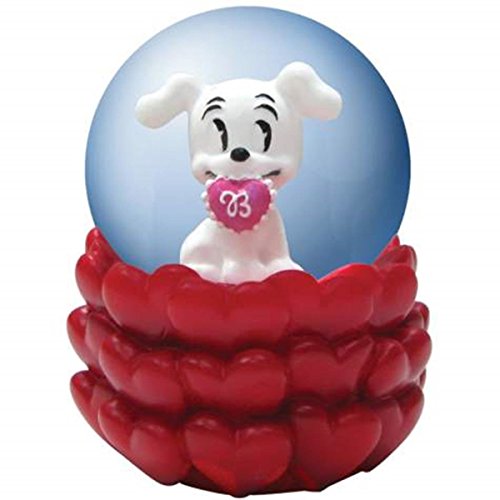 WL 45mm Betty Boop's Pudgy's Valentine Figure in Water Globe with Hearts