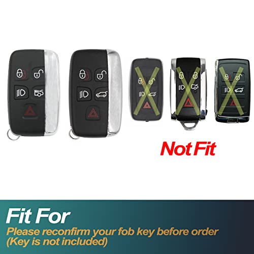 Coque de clé Land Rover TPU gris étui protection télécommande smart key 5 boutons
