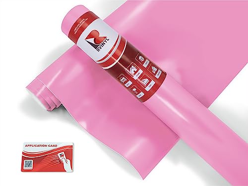 Avery Dennison SW900 514-O Supreme Vinyl Vehicle Wrapping Film, Car Wrap Sheet Roll in Satin Bubblegum Pink, 36in x 60in with Application Card