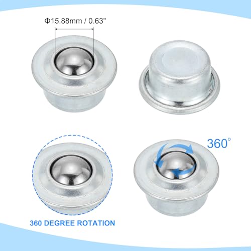 PATIKIL 5/8 Roller Ball Transfer Bearing 6 Stk Runde Kugel Einheit Kohlenstoffstahl Rollen Für Förderrollen Gestell Transmission Möbel