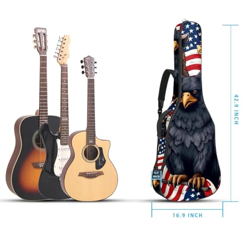Housse de guitare acoustique imperméable avec couche de protection antichoc