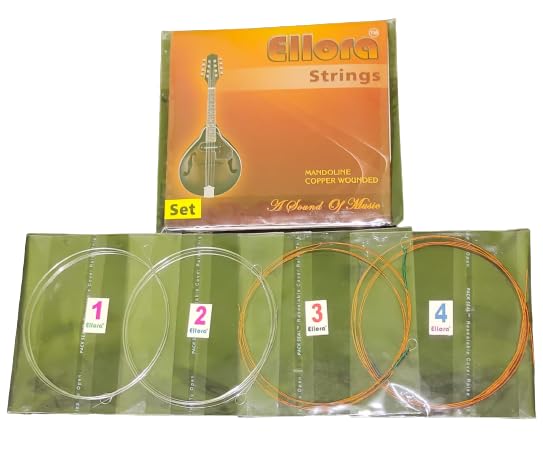 ELLORA MUSICAL- MANDOLINE COPPER WOUNDED STRINGS SET OF 2 - Image 2 thumbnail