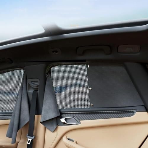 Tendine parasole per finestrini auto Tendina parasole per finestrino auto per Hatchback 2011-2018, traspirante, per la privacy, con protezione UV, ventosa magnetica, 4 pezzi