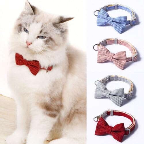 Dog Trust Fashion Plaid Bow Tie Cat Collar Japanese Popular New Ribbon Pet Dog Cat Collar Kitten Dog Collar Multicolor Pack Of 1,18 cm,W_11 cm (B0CHVWN3ML) Amazon Price History, Amazon Price Tracker