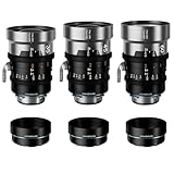 SIRUI IronStar T1.9 - Set di obiettivi cinesi anamorfotici da 35 mm, 40 mm, 60 mm, con messa a fuoco manuale e montaggio PLL nativo, attacco …