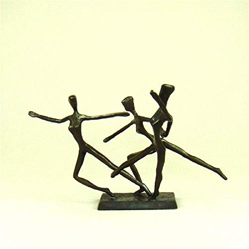 Figurine de Patinage Artistique en cuivre H3TF5J statuette en métal pour décoration d'intérieur - 6