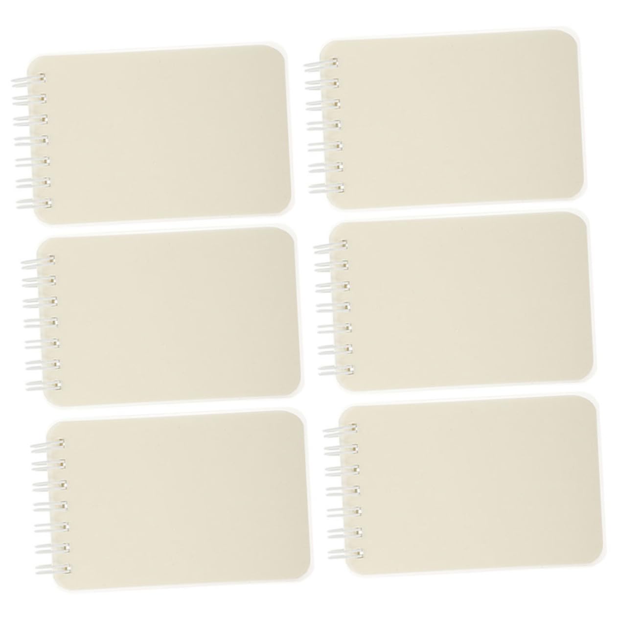 EXCEART 5 Ensembles Livre De Bobine A7 Carnet De Notes Mini Cahier À Spirale Cahiers Pour L'école Cahier De Poche Pour Enfants Collège Petit Bloc-notes De Bureau Blanche Pp 6 Pièces * 5