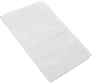 SOLUSTRE 15 Peças 6 A5 Saco De Armazenamento De Folhas Soltas Pastas De Documentos Transparentes Saco De Documentos Sacos De Arquivo De Plástico Sacos De Folhas Soltas Bolsas Com Zíper