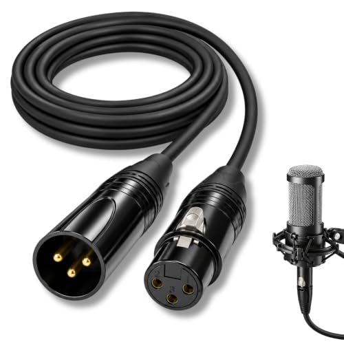 Cable XLR Canon DMX Balanceado Macho a Hembra 5 Metros