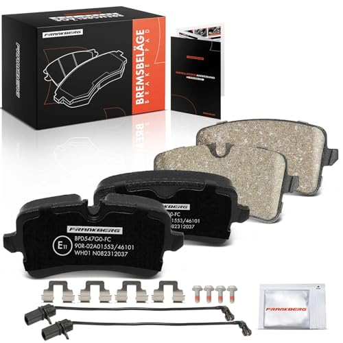 Frankberg Brake Pad Set incl. 4x Pads Rear Compatible with A6 Avant 4G5 4GD A6 4G2 4GC A7 Sportback 4GA 4GF A6 4G2 C7 4GC Replace# 4H0698451L