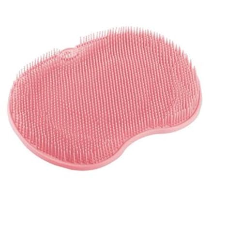 Shower Foot Scrubber Mat Silicone Foot Scrubber Mat Exfoliating Bath Wash Pad Non-Slip Suction Cups for Foot Care Exfoliation Spa Eliminate Calluses Dead Skin Reduces Foot Pain(Pink/1 PCS)