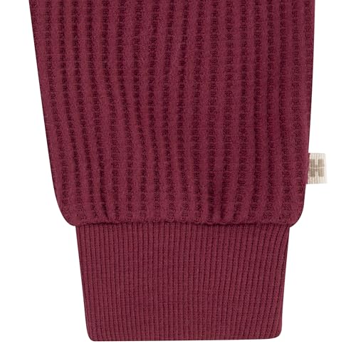 HUGGIES Waffle Knit Crewneck Sweatshirt and Pants 2-Piece Outfit Set - image 4