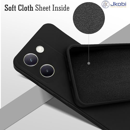 Image of Jkobi Back Cover Case for Vivo Y300 Plus (Matte Finish Silicone with Inside Fiber Cloth)