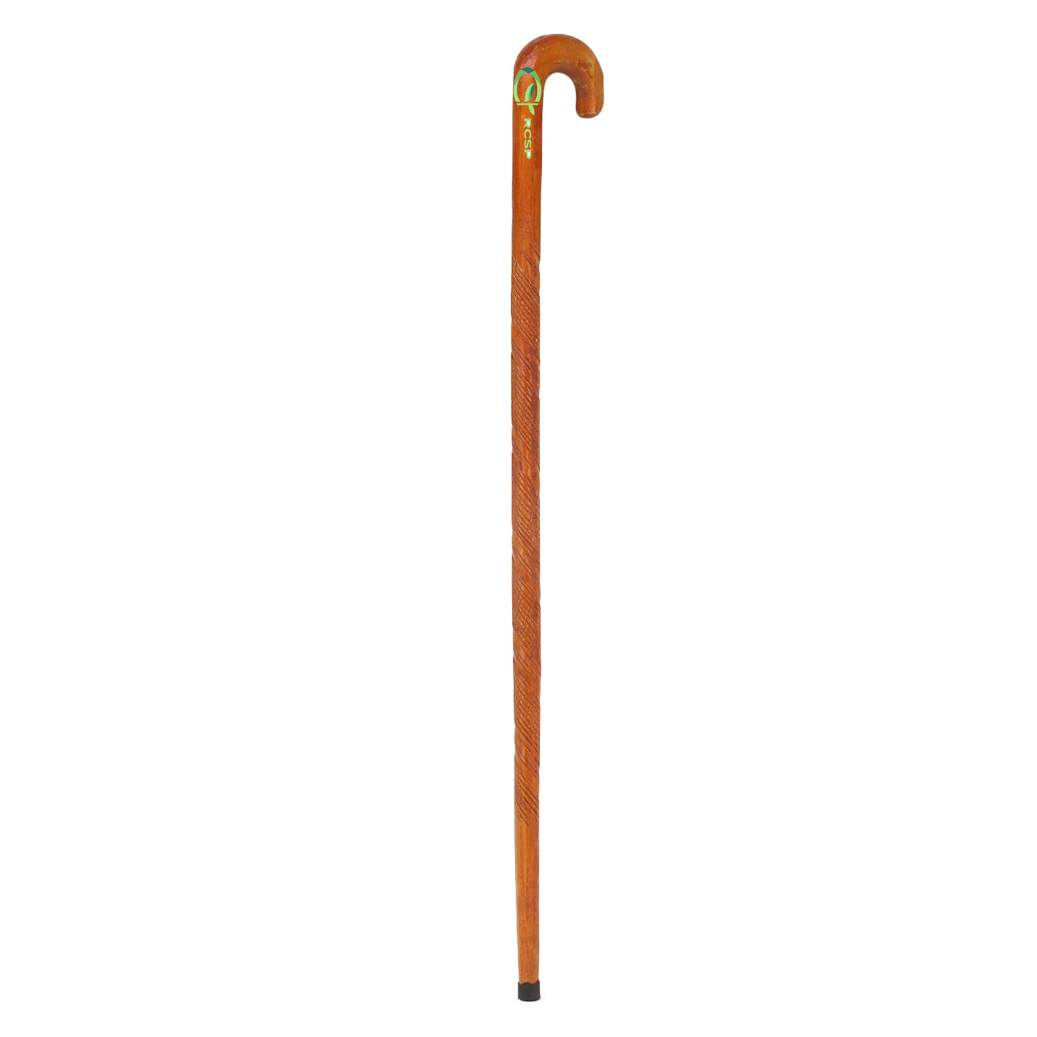 RCSP Walking Stick for Men and Women Old Age Wooden Stick for Old People Unisex Light Weight Handcrafted Wooden Walking Stick with Ergonomic Handle (Hocky Type) Brown-image-49