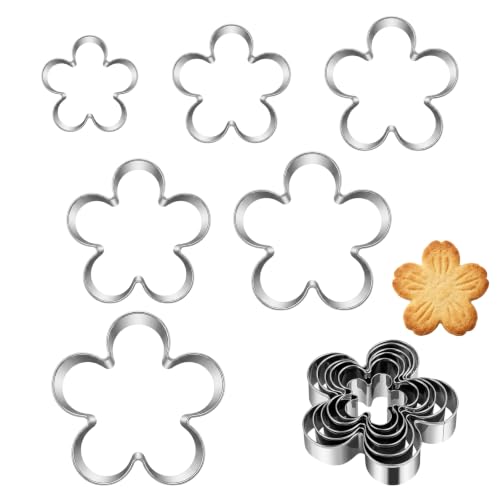 6 Pièces Emporte Piece Fleur, 6 Tailles Différentes