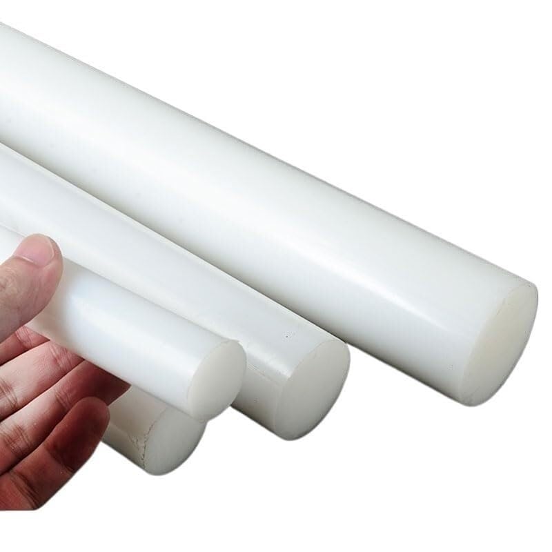 Varilla de nailon PA6 de 500 mm barra sólida antichoque para sustitución de piezas de metal