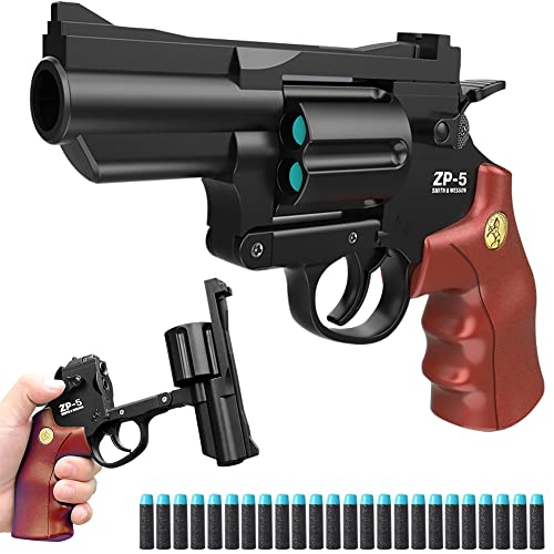 Pistola de juguete de plástico con 24 bolas de plástico, juguete divertido, regalo para niños
