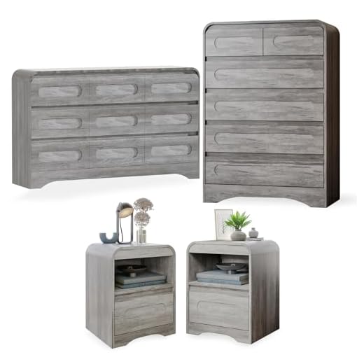 Modern 4-Piece Bedroom Furniture Set