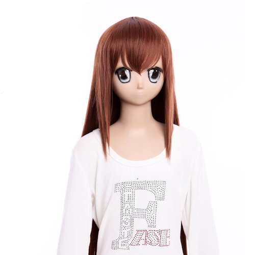 38 ''inch Cosplay Wig Steins Gate Makise Kurisu Browwn Long Wigs Cosplay Charming Wigs Party Wigs Fabulous wigs